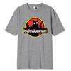 Pew Pew Madafakas Gatto Nero Con Due Pistole Top da Uomo Estate Maglietta Larga Maglietta di Cotone Abbigliamento Magliette Casual