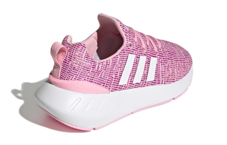 Adidas Originals Swift Run 22 J Abrasion Resistant Breathable Low top Kids' Running Shoes Purple Pink GW8177