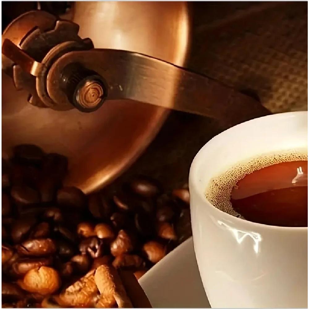 1PCS Vintage Handmatige Koffiemolen Burr Handzwengel Koffiemolens Houten Vintage Stijl Hand Koffiemolen Klassieke Koffie