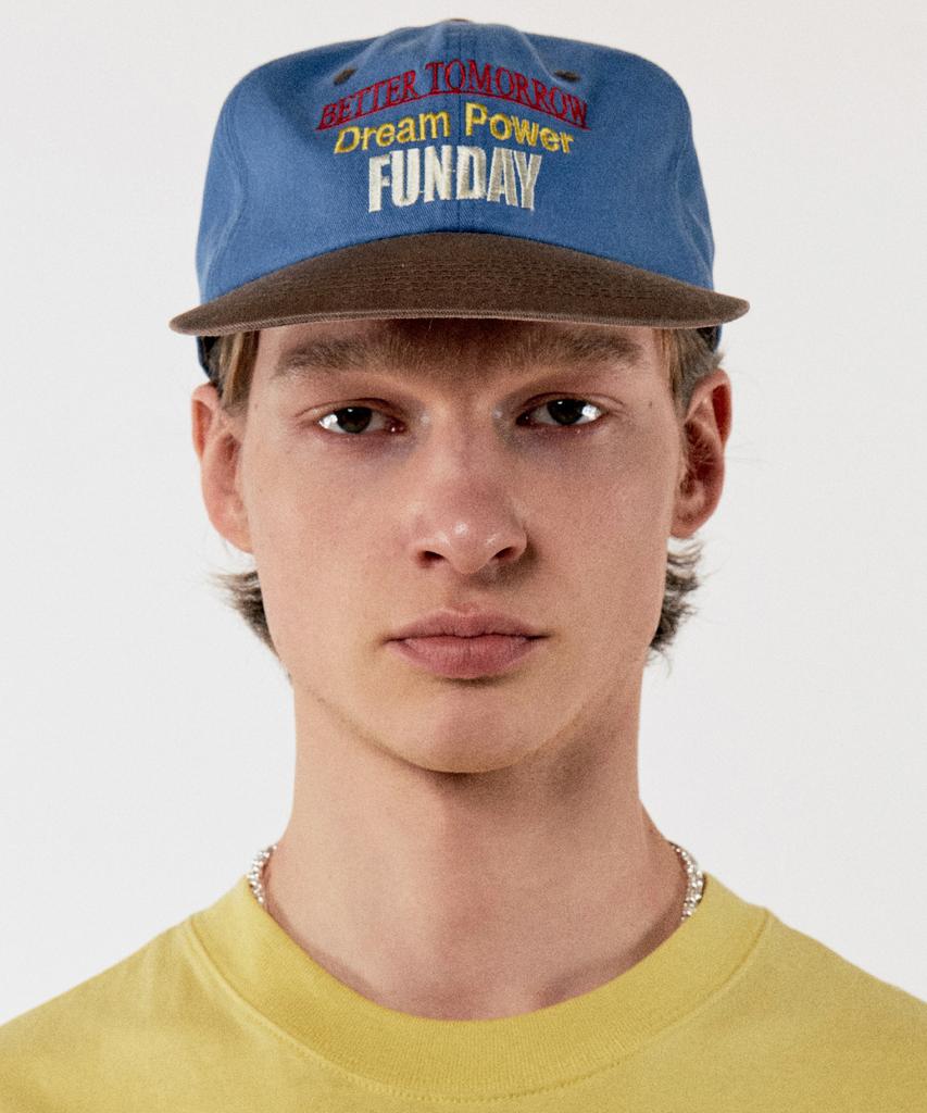 GOLDEN SUNSHINE Funday 5-Panel Cap_Blue Brown