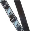 Fender 2" Monogrammed Strap, BlackLight GreyBlue