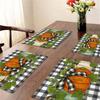 Autumn Thanksgiving Pumpkin & Maple Leaf Table Mat - Heat-Resistant Party Decor Coaster