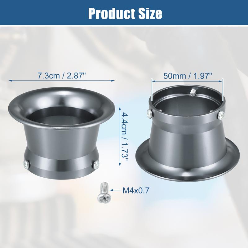 Motoforti 50mm Velocity Stack Motorcycle Carburetor Air Filters Carb Funnel Trumpet for Honda for Yamaha for Kawasaki