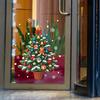Christmas Holiday Decorations: Christmas Tree Bells, Colorful Balls, Glass Windows, Home Beautification, Window Stickers