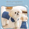 Vestido Vaquero Primavera-Verano: Falda de tirantes estilo Hong Kong para perros y gatos