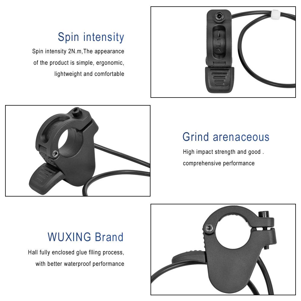 300X Throttle for Electric Bicycle Scooter Thumb Accelerator 24V 36V 48V 72V Right/Left Hand Universal Accessory Throttles 2