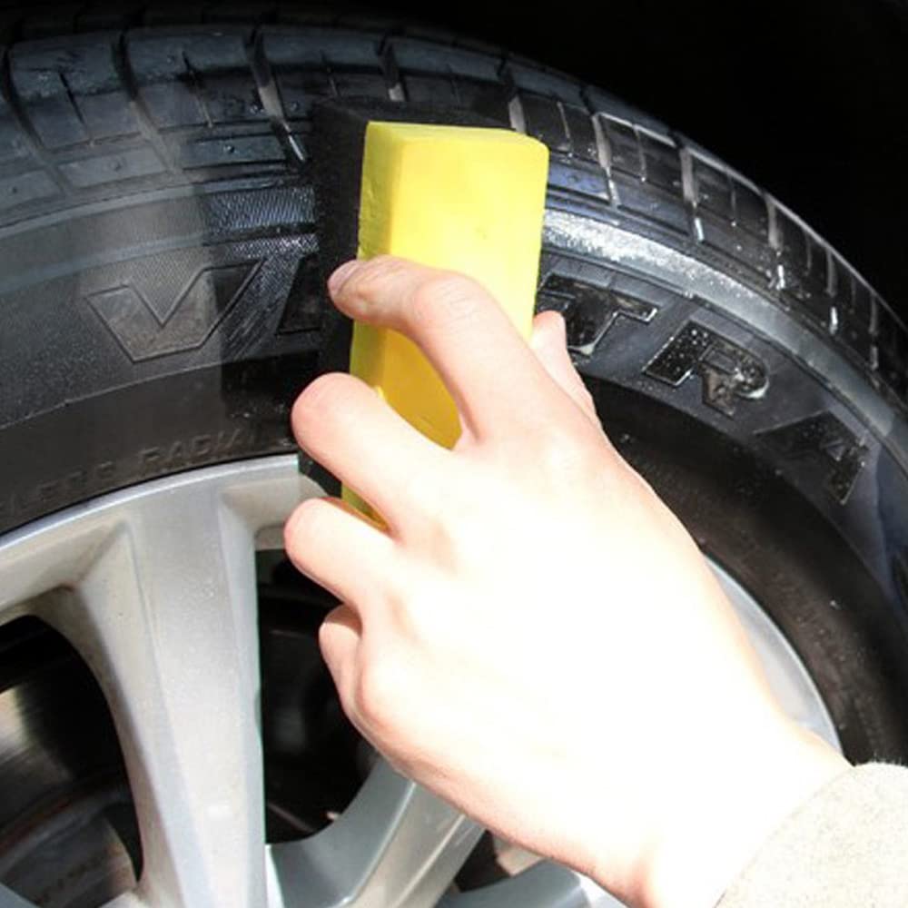 Car Wash Sponge, Tire , Set of 10, Arched Type, Car Motorcycle Tire Coat,