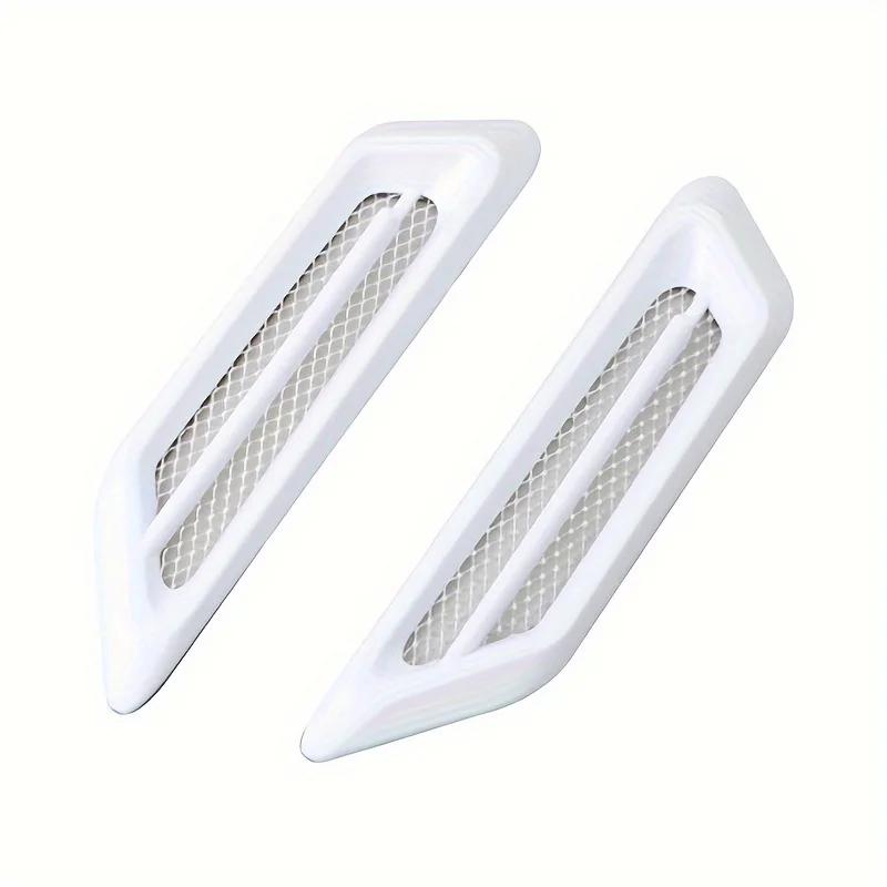 Universal 2Pcs Chrome Car SUV Air Flow Fender Side Vent Decoration Sticker