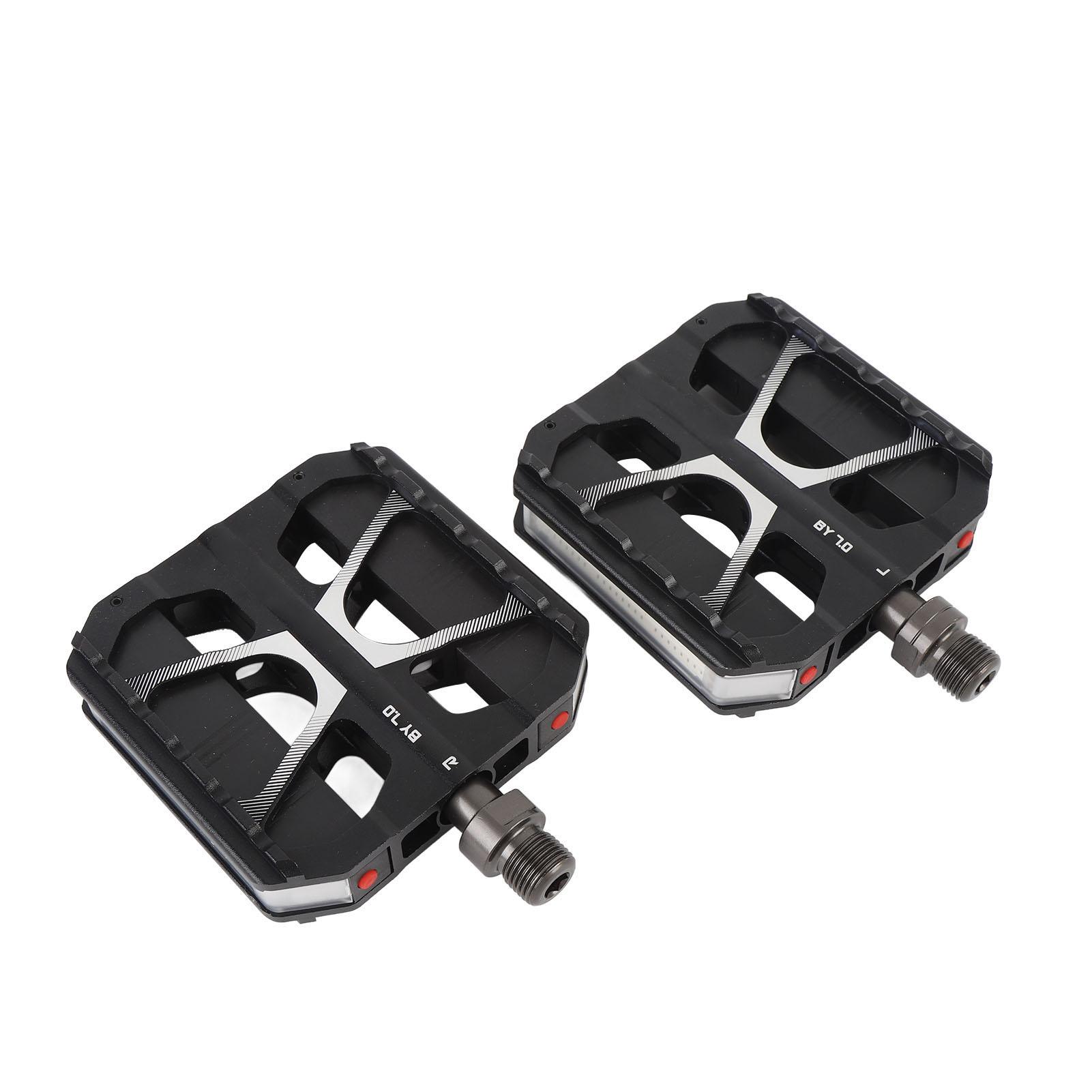 

2шт алюминиевые велосипедные педали из сплава 3 подшипника педали с 7 режимами освещения велосипедные аксессуары