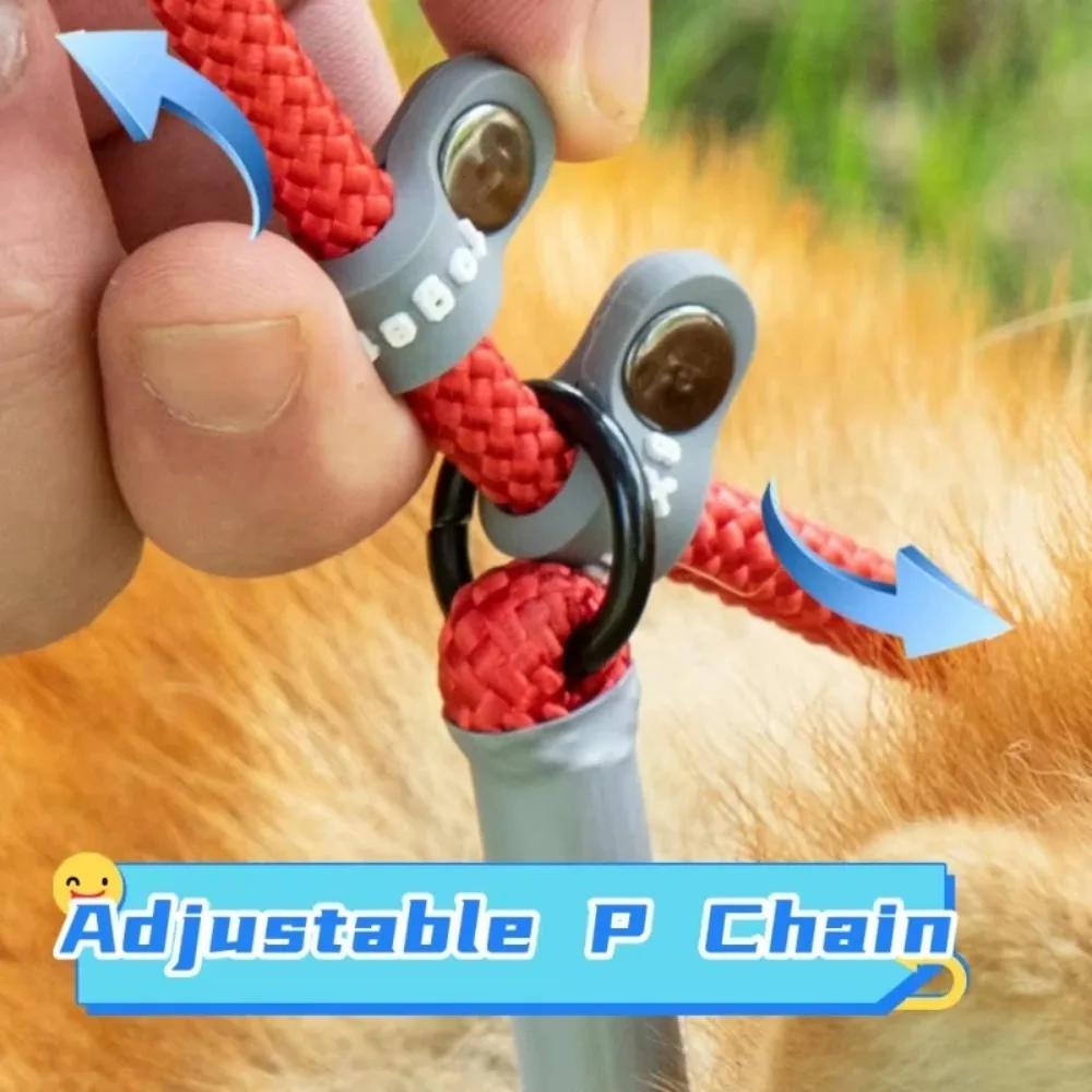 Military Grade Dog Leash Slip Chain Dual Handle Nylon Rope No Pull Training Lead Heavy Duty Pet Traction Rope for M L Dogs