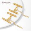 2 Sizes 18K Gold Plated Lobster Clasp with Extension Chain Connector For Jewelry Making,DIY Multi-row Pearl Necklace Accessories