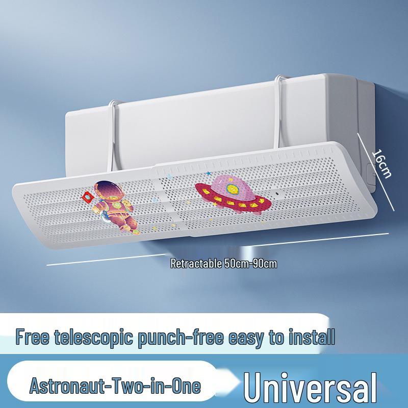 Universal Wall-Mounted Air Conditioner Wind Deflector - No Installation Windproof Guide Cover