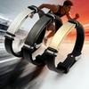 Waterproof Stainless Steel Bracelet Men Adjustable Silicone Strap Sport Wristband Engravable Bar Punk Jewelry Accessories