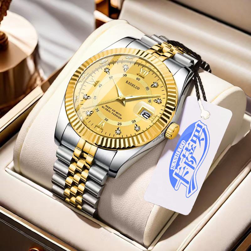 Men's Luminous Quartz Diary Watch: Stylish & High-Value Fashion Accessory