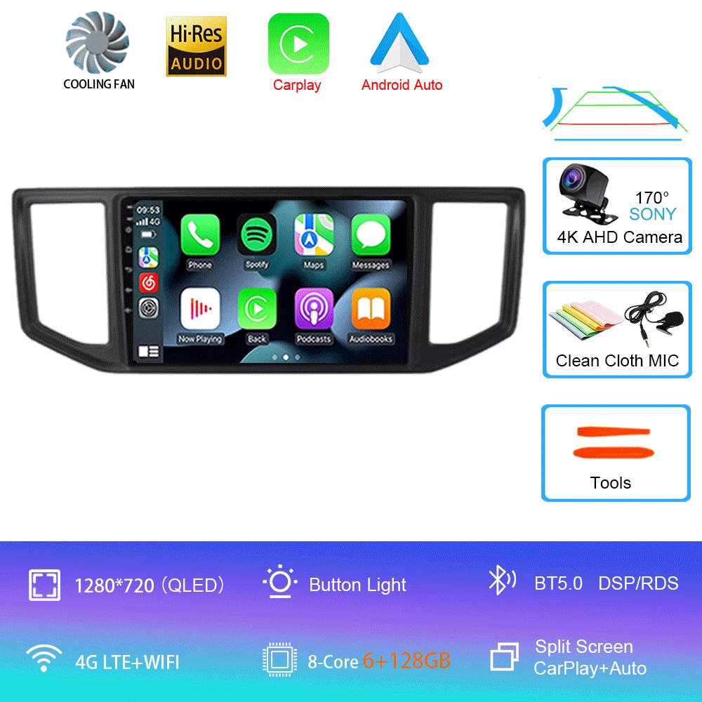 Android 14 Video Player For VW Crafter Man Tge 2017 2018 2019 2020 Car Radio Multimedia Navigation Wireless Carplay QLED Screen