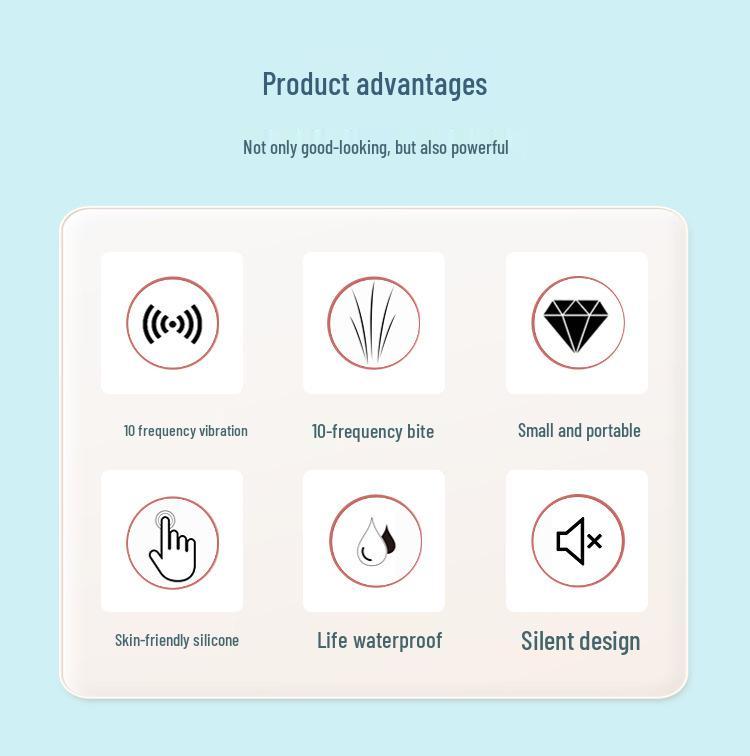 Women's Multi-Frequency Clitoral Stimulator with Licking and Vibration