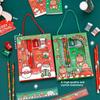 6 Stück/Set Cartoon Weihnachten Bleistiftspitzer Radiergummis Bleistifte Lineale Kawaii Kinder Schreibset Schulschreibwarenzubehör
