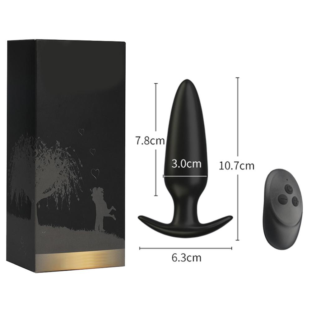 Vibrerende rumpestøpsler Dildo Vibrator Prostatamassasje Trådløs fjernkontroll Analplugg G-punktstimulator Sexleketøy for kvinne