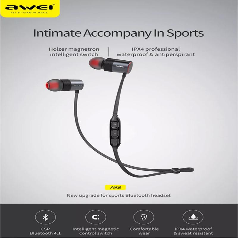 Awei AK2 Waterproof Bluetooth In-ear Sport Magnetic Earphon-buy at a low  prices on Joom e-commerce platform