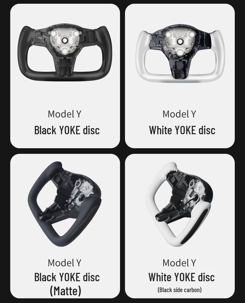 Model 3/Y Custom Alcantara Carbon Fiber Heated Tesla Yoke Steering Wheel