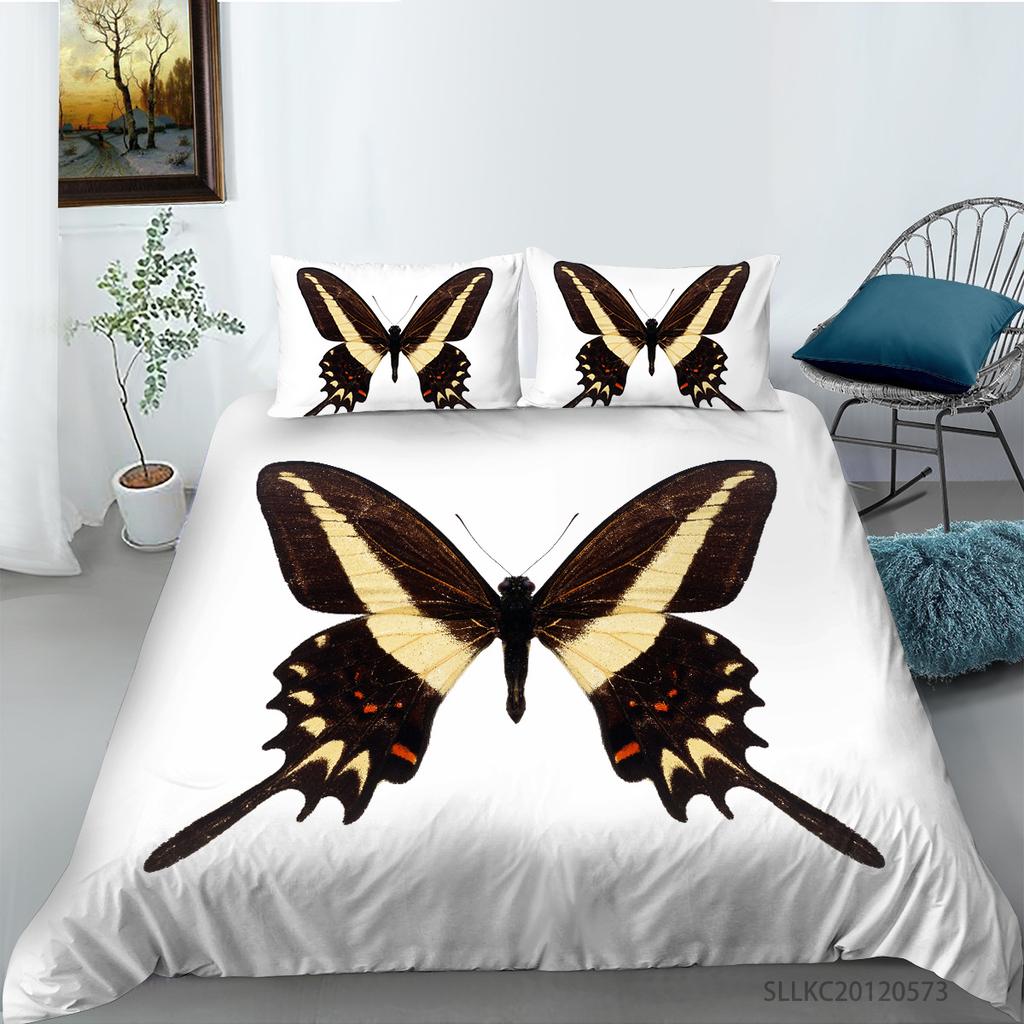 Insect Series Quilt Cover Pillowcase Two Or Three-Piece Set 3D Digital Printing Polyester