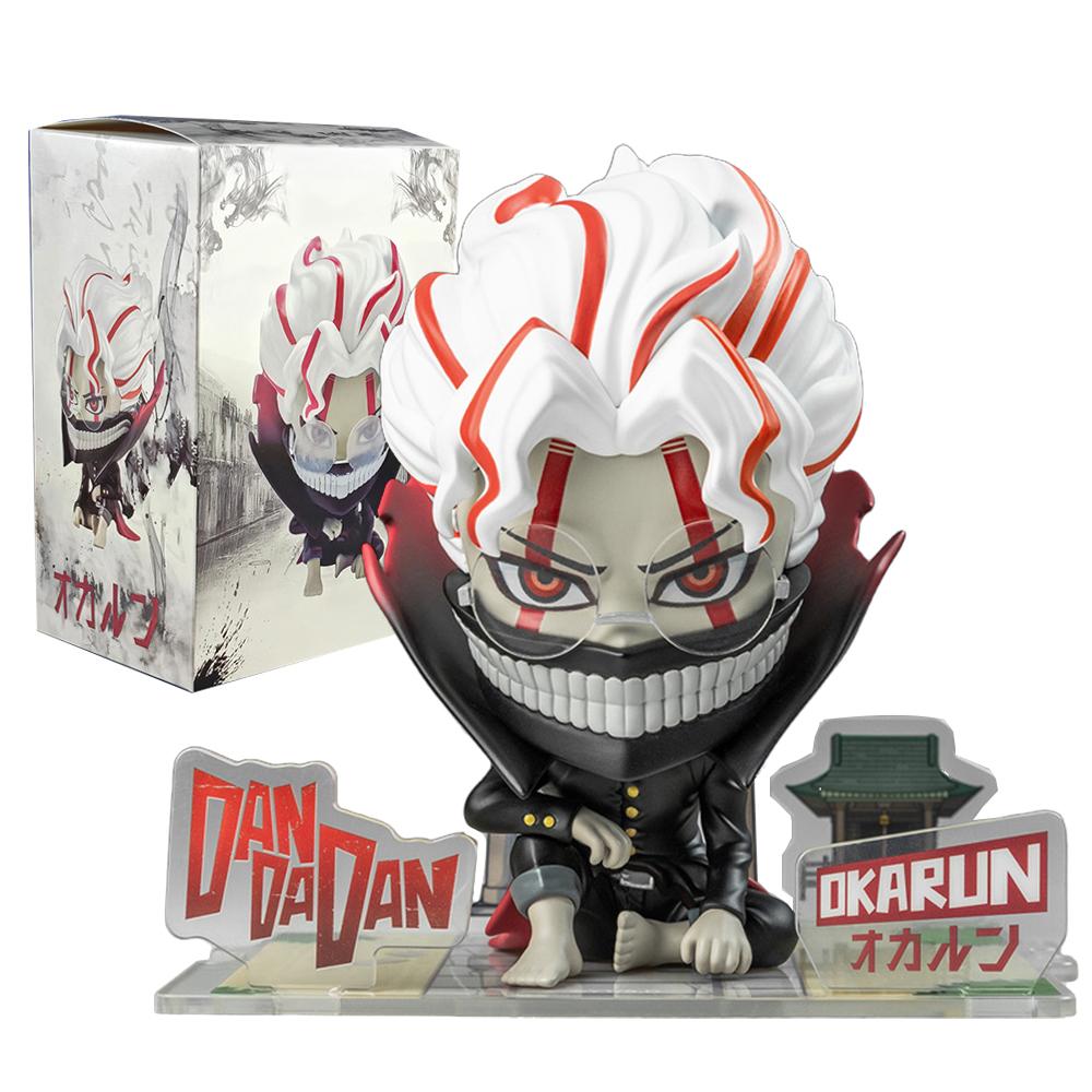 14CM Anime Dandadan Takakura Ken Figure Transformed Form Kneeling Scene Model Toy Doll Set Gift Aciton Figure PVC