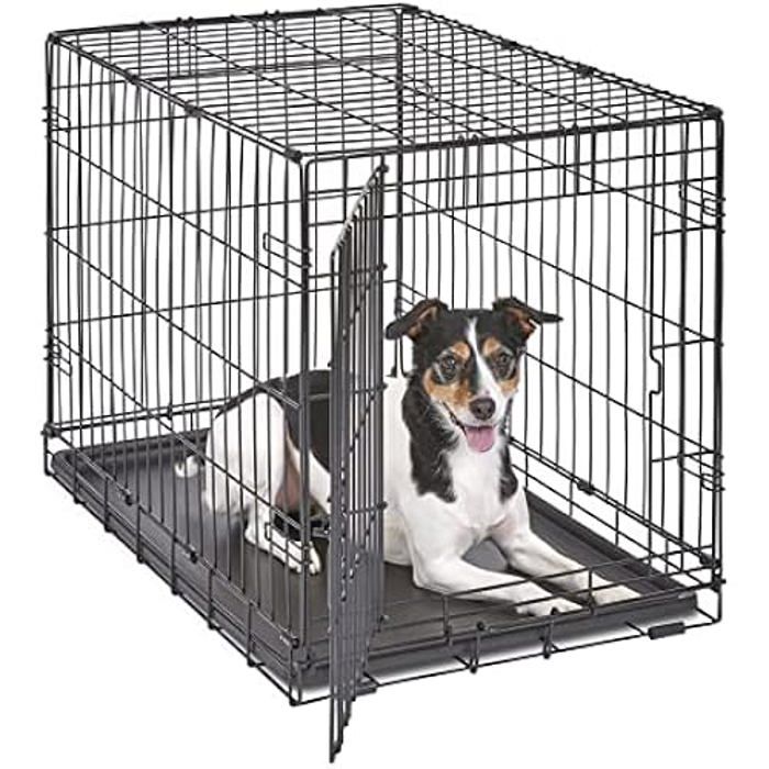 Cage Pour Chiens De Petite Taille - New World - B30 - 76,2 Cm - Une Porte - Plateau Étanche
