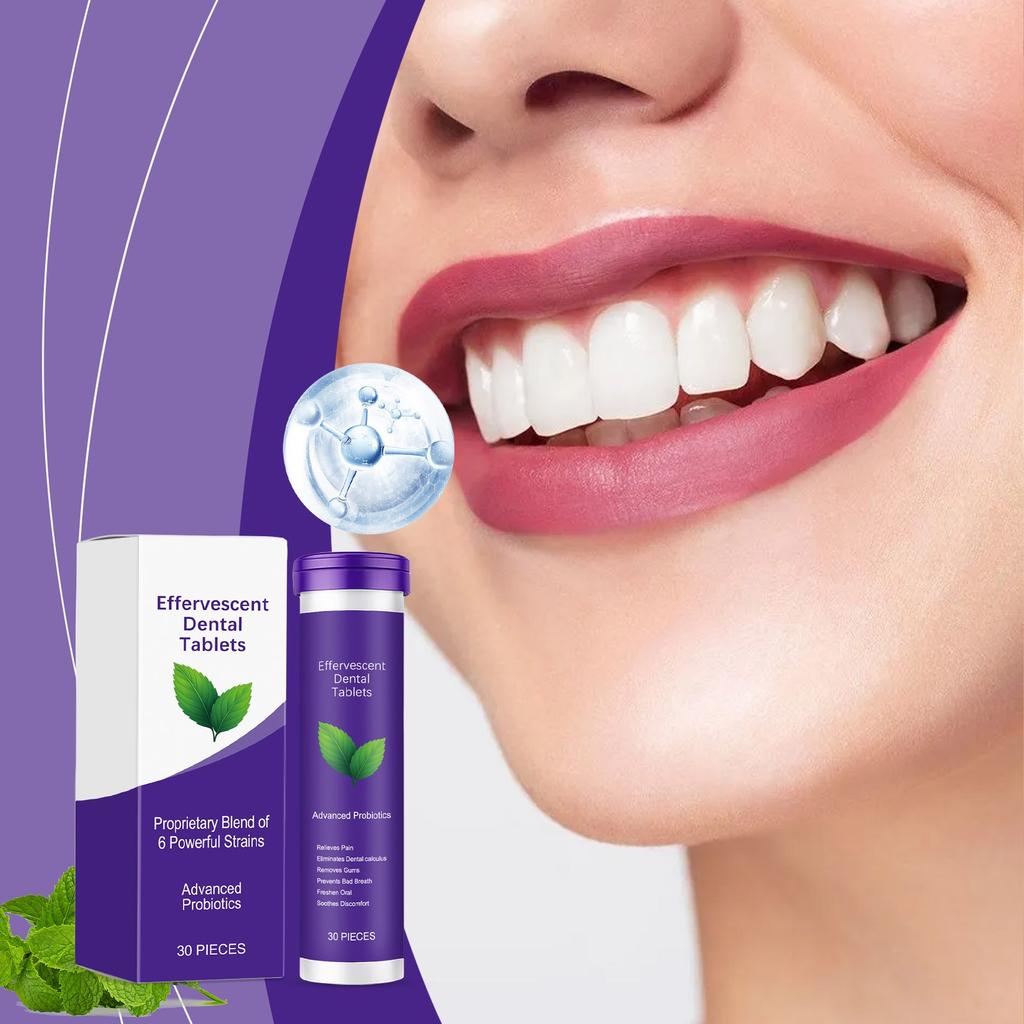 Whitening Toothpaste Tablets, Solid Toothpaste, Stain, Dirt And Odor Removers, Portable Cleaning Tablets(30pcs/1 Can)