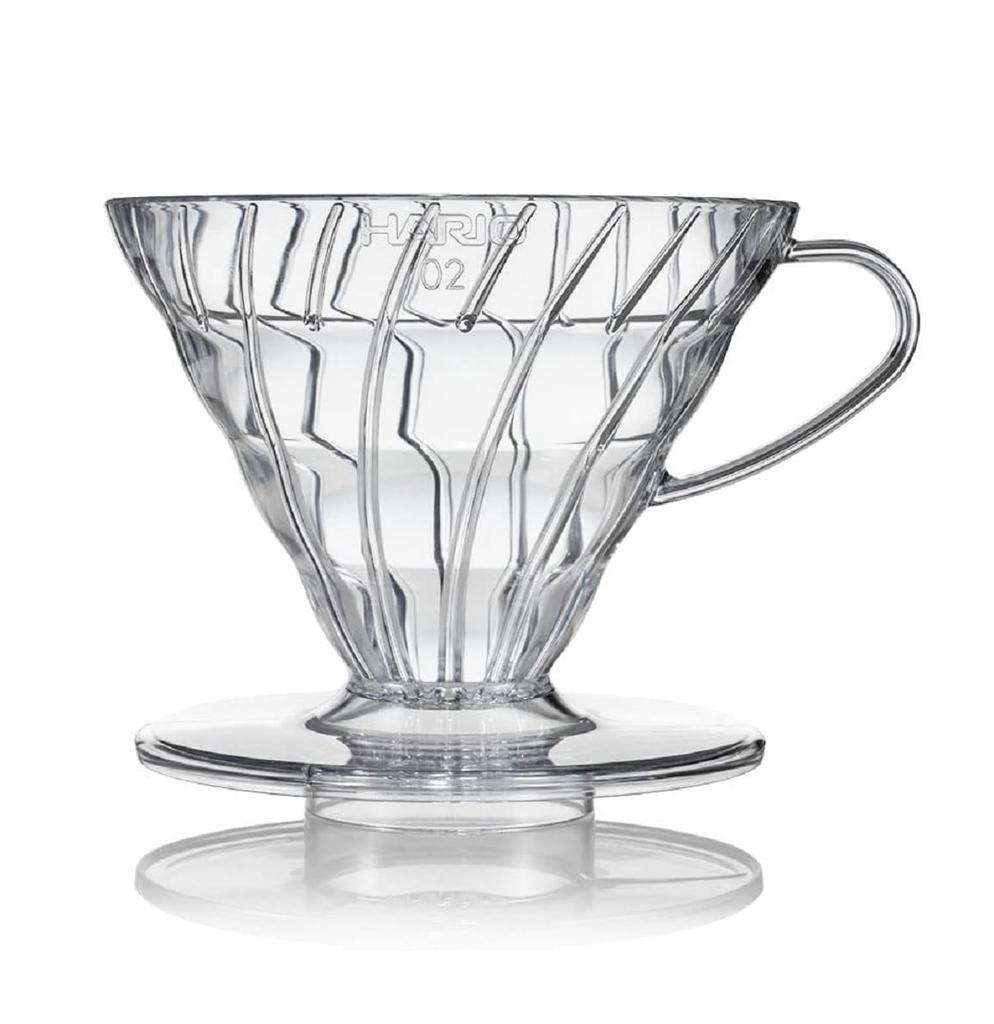 Hario V60 Transparent Dripper 02 Clear for 1-4 Cups Coffee Hand Drip Made In Japan VDR-02-T