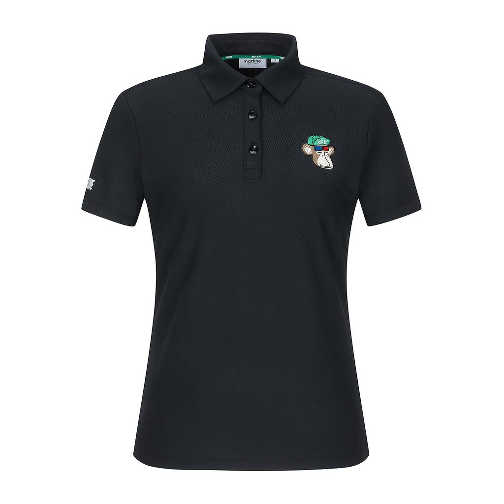 MARTINE GOLF Collaboration Polo Shirts_Black