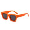 Trendy Orange Square Thick Frame Sunglasses  Women Sunglass Men Stylish Glasses High-End Shades
