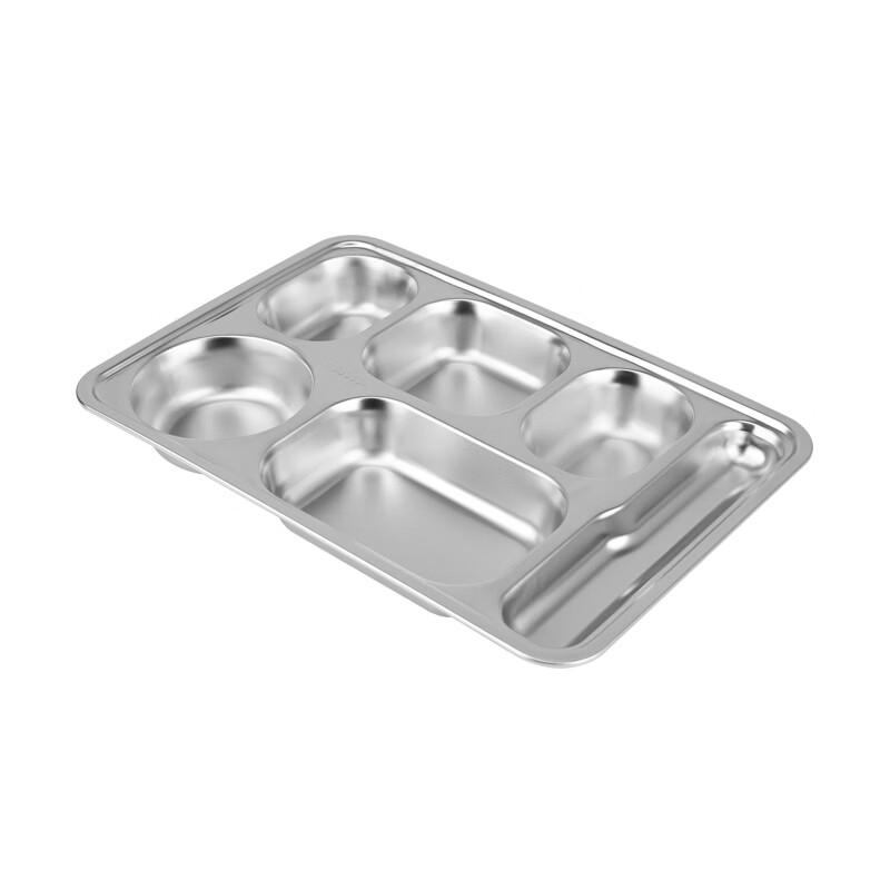304 Stainless Steel School Canteen Meal Tray