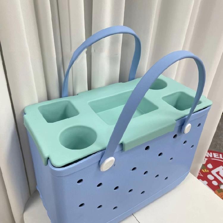 Multifunctional Bag Top Storage Tray Portable Snacks Box with 5 Compartments Phone Holder NonSlip Cup Holder Enduring