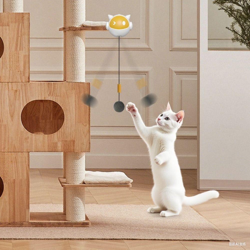 Smart Automatic Lifting Cat Toy Ball Creative Kitten Teasing Toy  Relieve Boredom