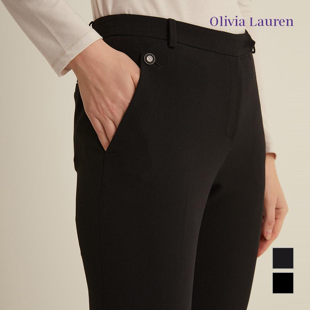 OLIVIALAUREN Slim Straight Fit Pants_Vocdlxs1321