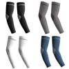 1Pair Summer UPF50+ Arm Sleeves Cool Feeling Breathable Ice Silk Cycling Sleeve Running Fishing Sunscreen Arm Support Unisex New