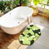 Green Moss Rug - Cute Leaf Flower Green Bath Mat Non Slip - Washable Shag Bathroom Rugs 3D Moss Carpet for Bedroom, Bathroom Floor, 32×20 Inch