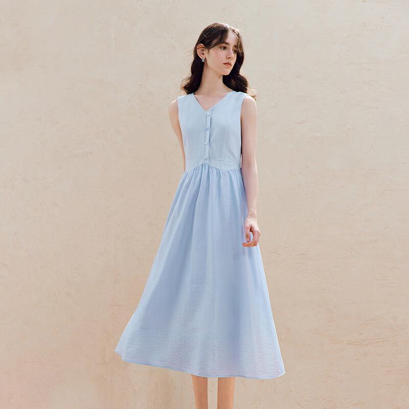 

INMAN Lyocell Vest Sleeveless Midi Dress M