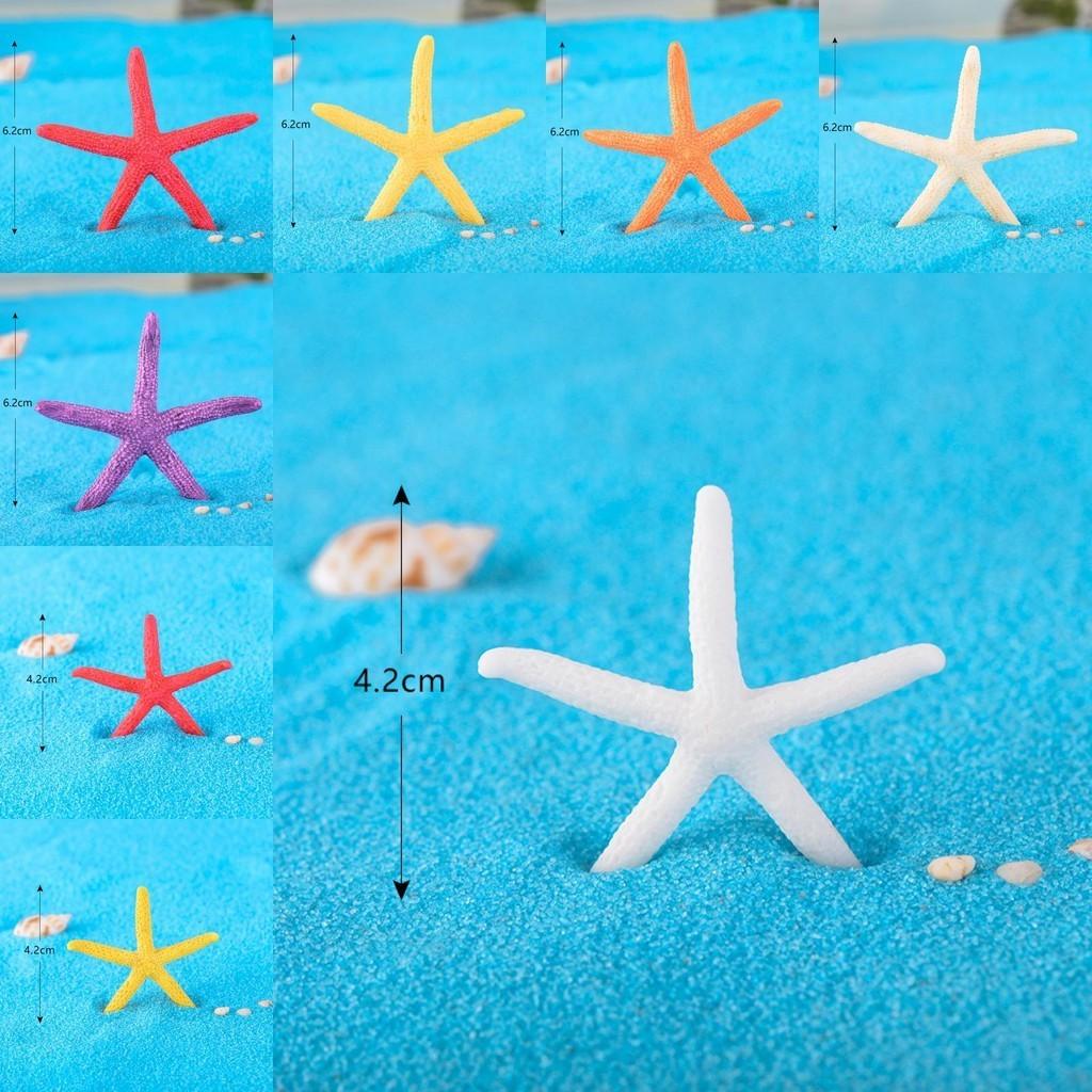 Cute Cartoon Mini Starfish Resin Ornaments For Aquarium And Fish Tank Decoration