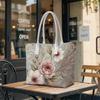 Vintage Floral Print Tote Bag Casual Daily Shoulder Carry Handbag