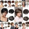 Hair Extensions Top Hair Bangs Replacement Wig Wavy Hair Piece  Cover White Hair