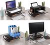 Suptek Desktop Monitor Laptop Display Stand with Computer Monitor Keyboard Perforated Desktop Posture Stationery No Tools Load Capacity MST004 Stand,