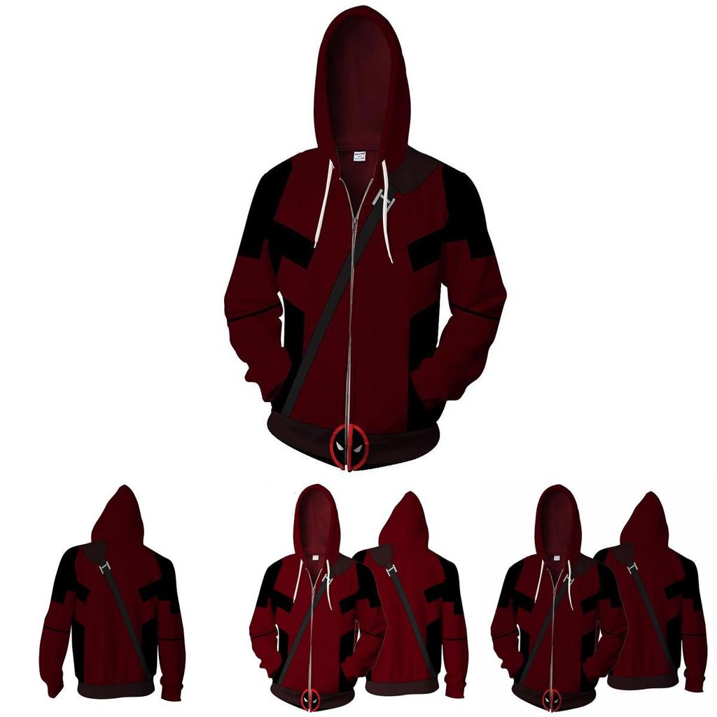 Deadpool 2 Marvel Mens Boys Unisex Zip Hoodie 11 Casual Sportwear Sweatshirts