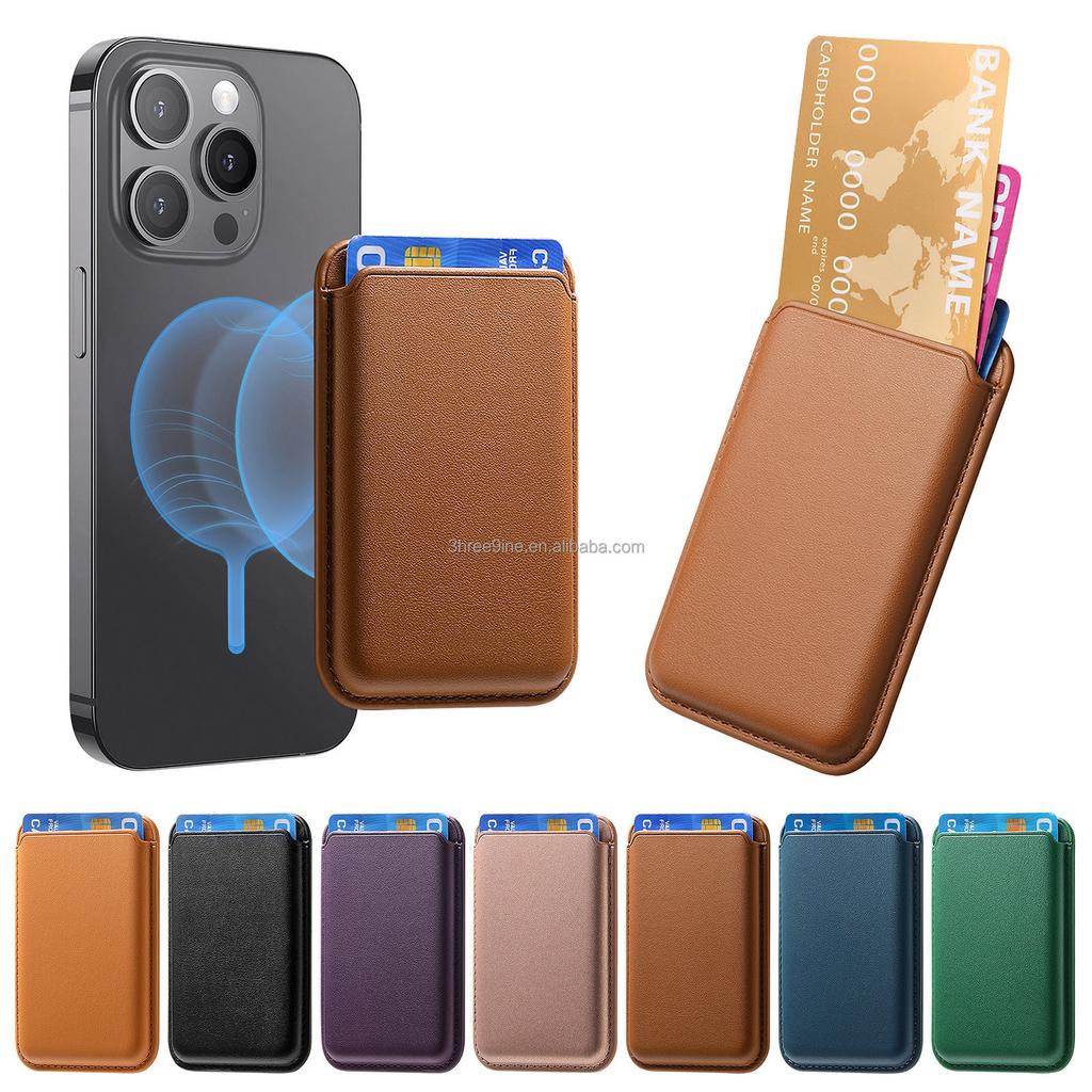 Magnetic Leather Wallet Case for iPhone 15 13 12 14 Pro Max 15pro S23 with Ring Holder Card Slots Electroplate Phone Cover