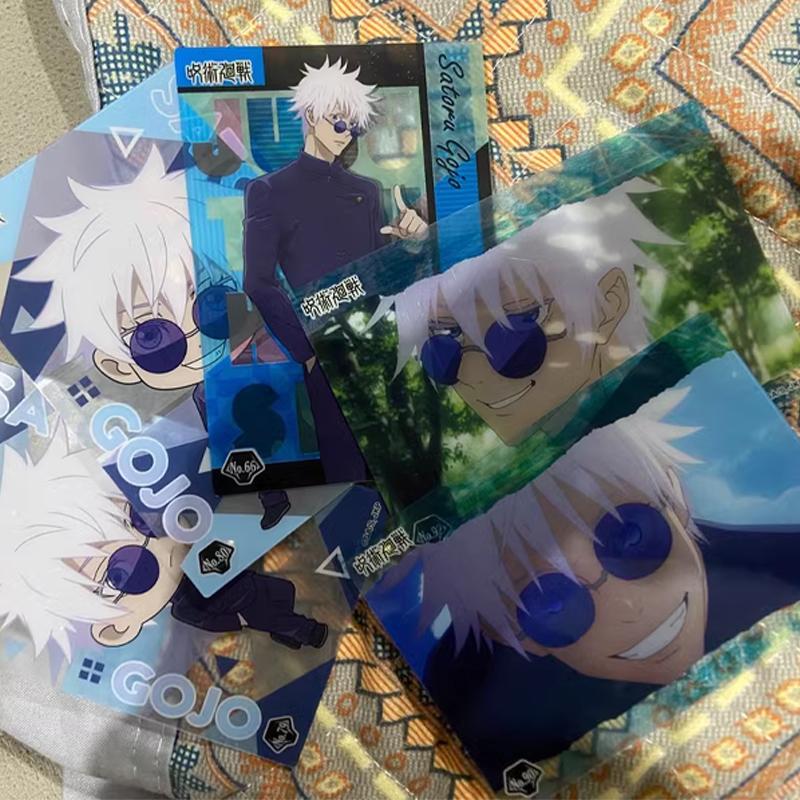 Anime Jujutsu Kaisen Cards Gojo Satoru Itadori Yuji Fushiguro Megumi Figure Flash Card Pocards Bookmark For Collection Gifts