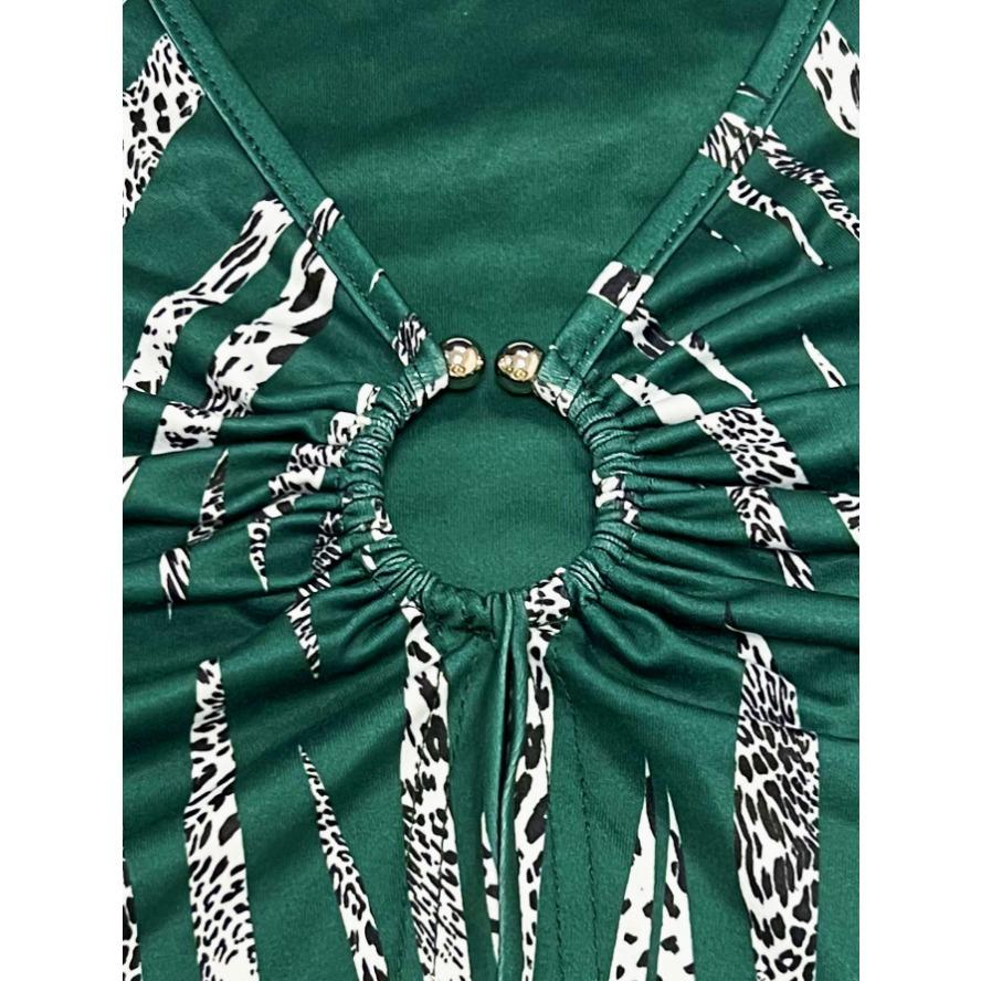 YYFS Women's Fashion Casual Summer Spring Colour Block Print Short Sleeve Square Collar Blouses & Shirts