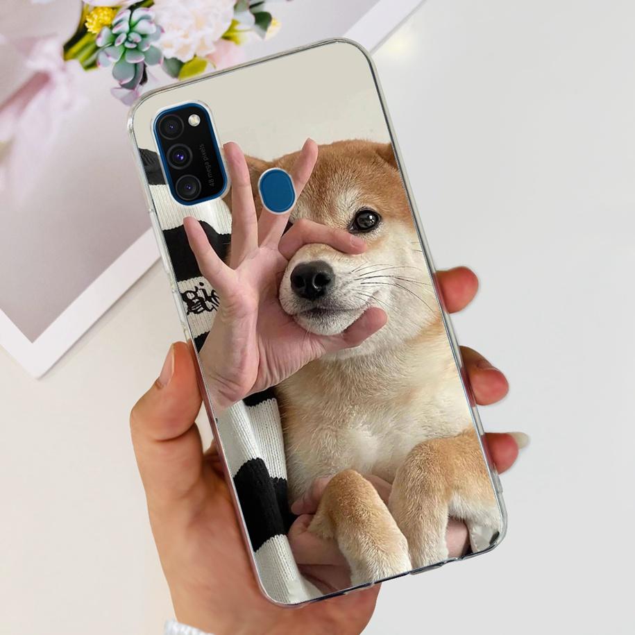 For Samsung M21 Case SM-M215F Silicone Soft Phone Cover For Samsung Galaxy M21 2020 Fundas Cartoon Coque For Samsung M 21 Bumper