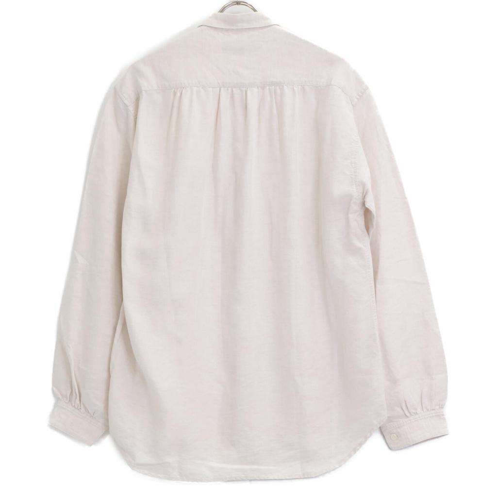 AUBERGE [Excellent Condition] CEZANNE Linen Double Pocket Long Sleeve Shirt/ tops 40 beigeUsed