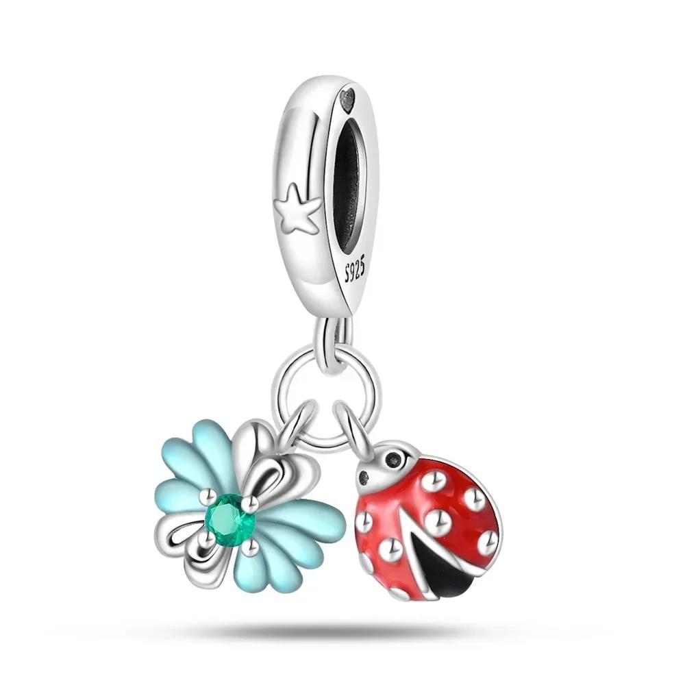 Serie Charmscoppergreen Ciondolo Foglia di Monstera Perline Originali per Braccialetti per Donne Creazione di Gioielli Regali