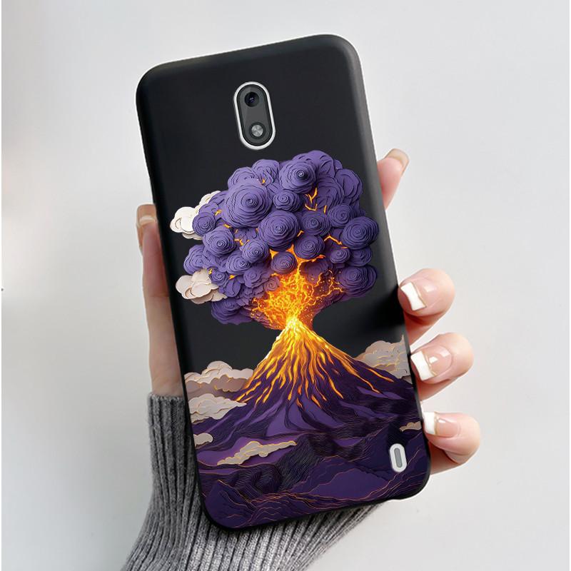 Casing For Nokia 2 2.1 2.2 3 3.1 Case Aesthetic Fashion Cute Cat Shockproof Back Cover Black Slim Soft TPU Silicone Phone Case